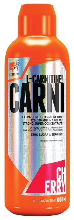Extrifit Carni 120000 Liquid 1000 ml apricot Spalovač tuků
