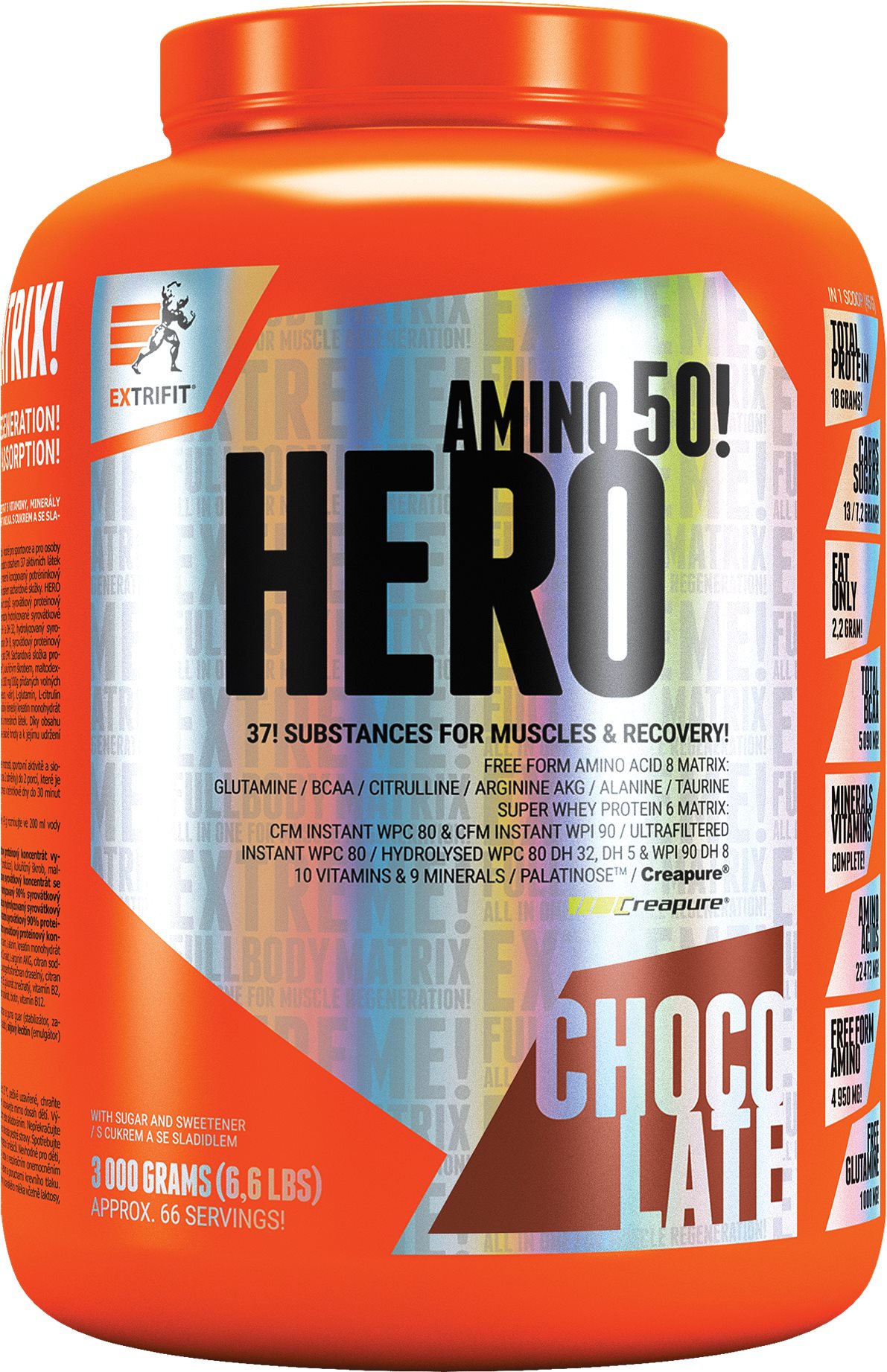 Extrifit Hero 3000 g chocolate Protein