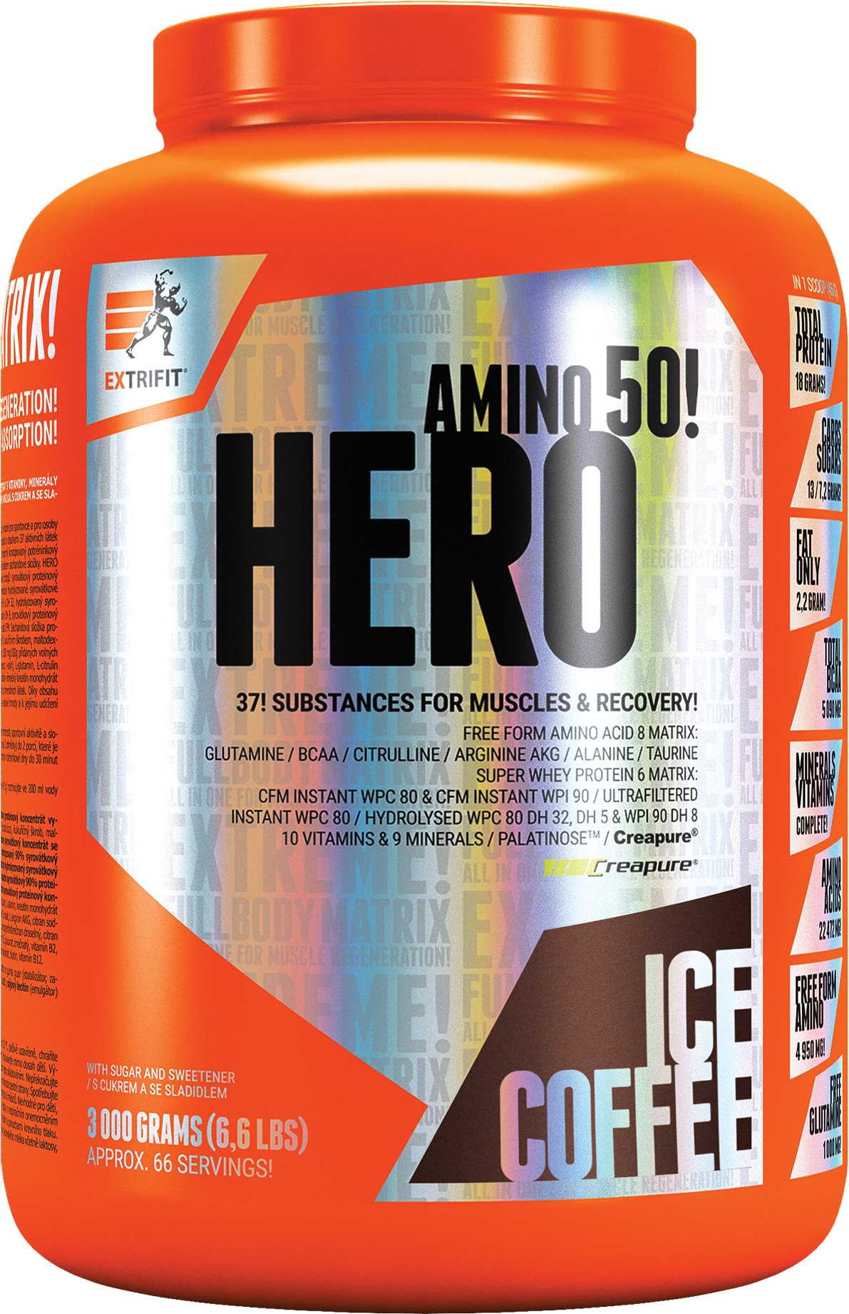 Extrifit Hero 3000 g ice coffee Anabolizér