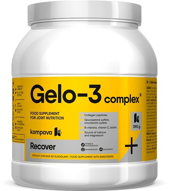 Kompava Gelo – 3 Complex 390 g, pomaranč Kĺbová výživa
