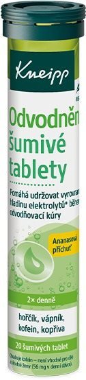 KNEIPP Šumivé tablety na podporu odvodnění 20 tablet Doplněk stravy