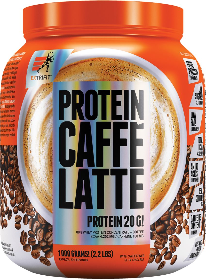 Extrifit Protein Caffe Latte, 1000g, káva Protein