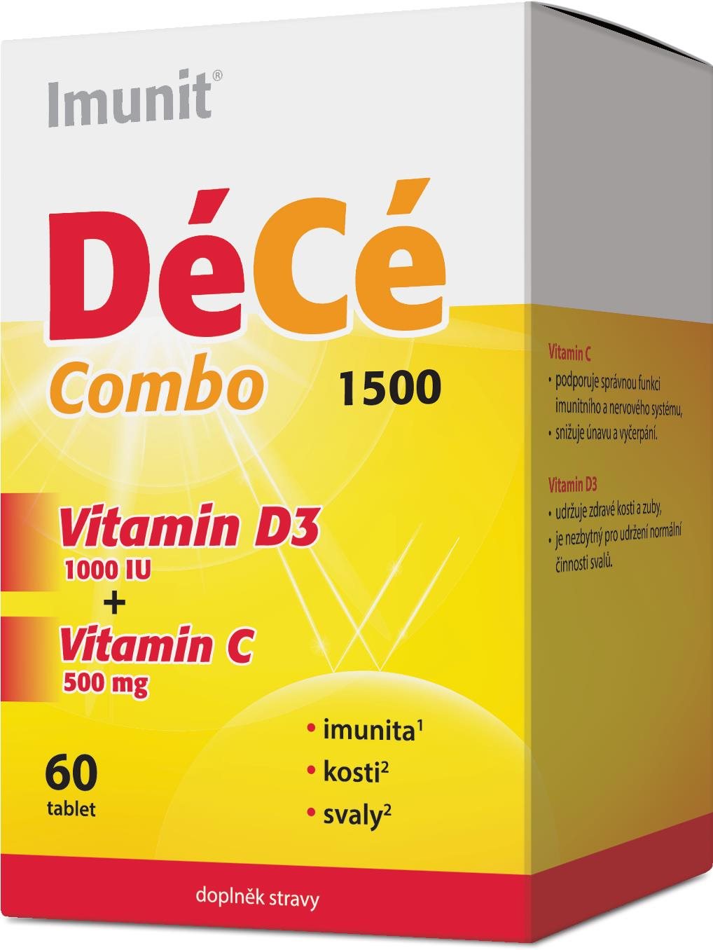 DéCé Combo 1500 60 tbl. Doplnok stravy