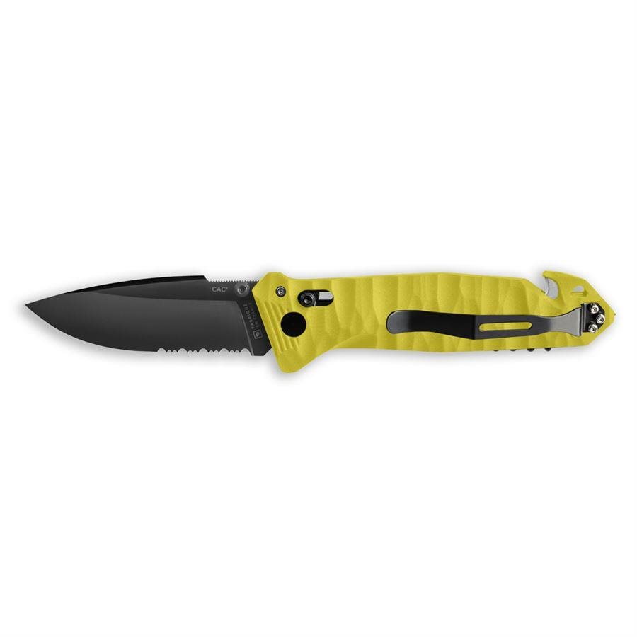 TB Outdoor CAC Army PA6 TX, kombinované ostrie, vývrtka – Yellow Nôž