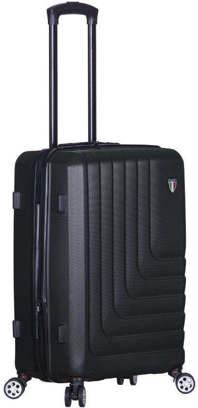 TUCCI T-0128/3 S ABS - čierny Cestovný kufor