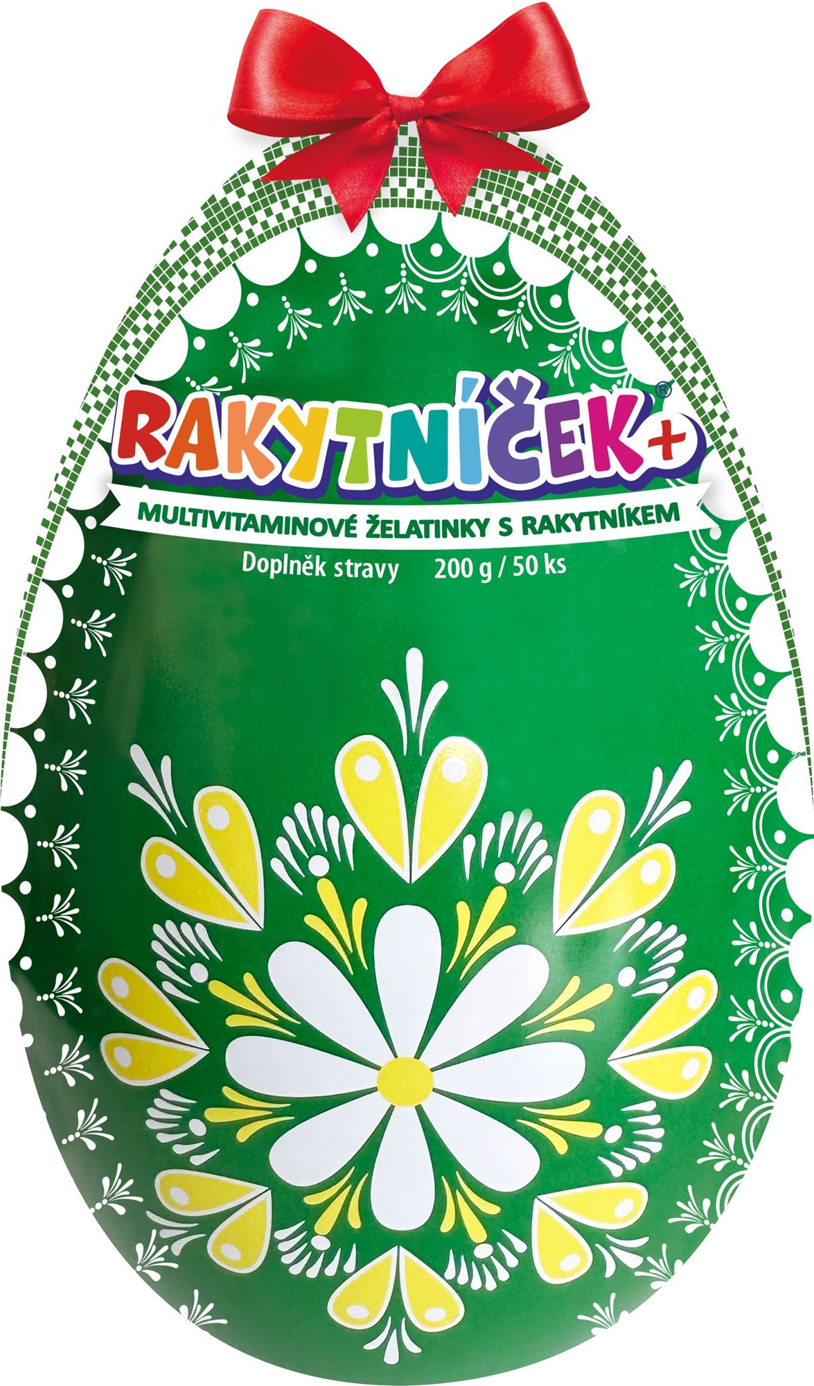 TEREZIA Rakytníček+ multivitamínové želatínky zelené vajce 50 ks...