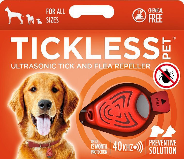 Tickless Pet orange Ultrazvukový repelent