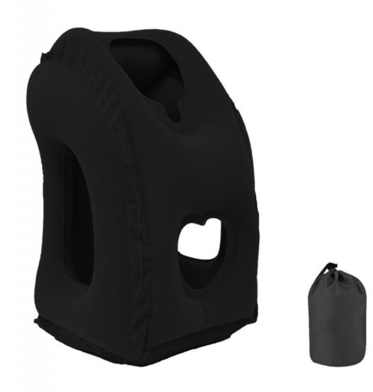 Take It Shop cestovný vankúš čierny Nafukovací vankúš