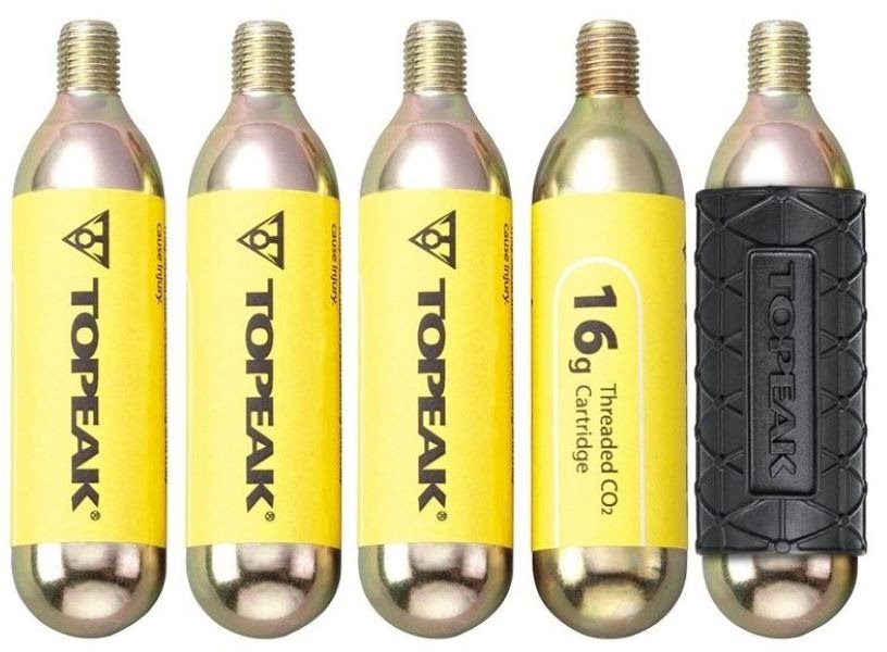 TOPEAK CO2 patron 16g -5db, hüvelyben Pumpa