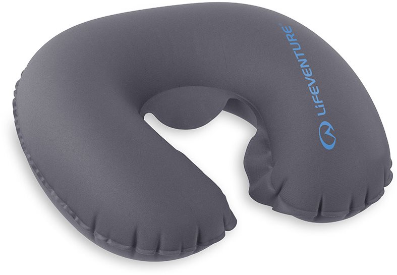 Lifeventure Inflatable Neck Pillow grey Cestovný vankúš