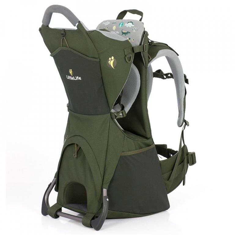 LittleLife Adventurer S3 Child Carrier, green Gyerekhordó hátizsák