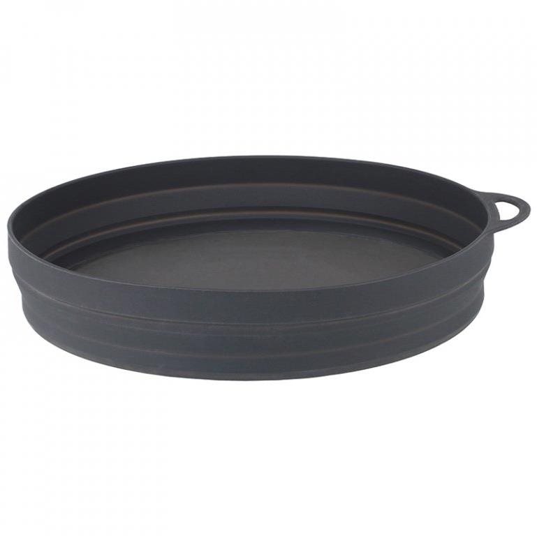 Lifeventure Ellipse Flexi Plate, graphite Kempingový riad