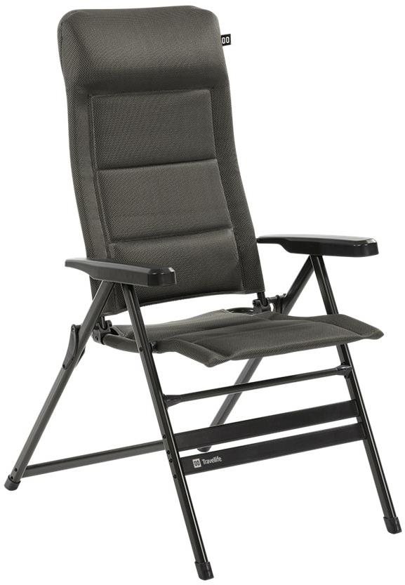 Travellife Barletta Recliner Comfort XL Dark Grey Kempingové kreslo