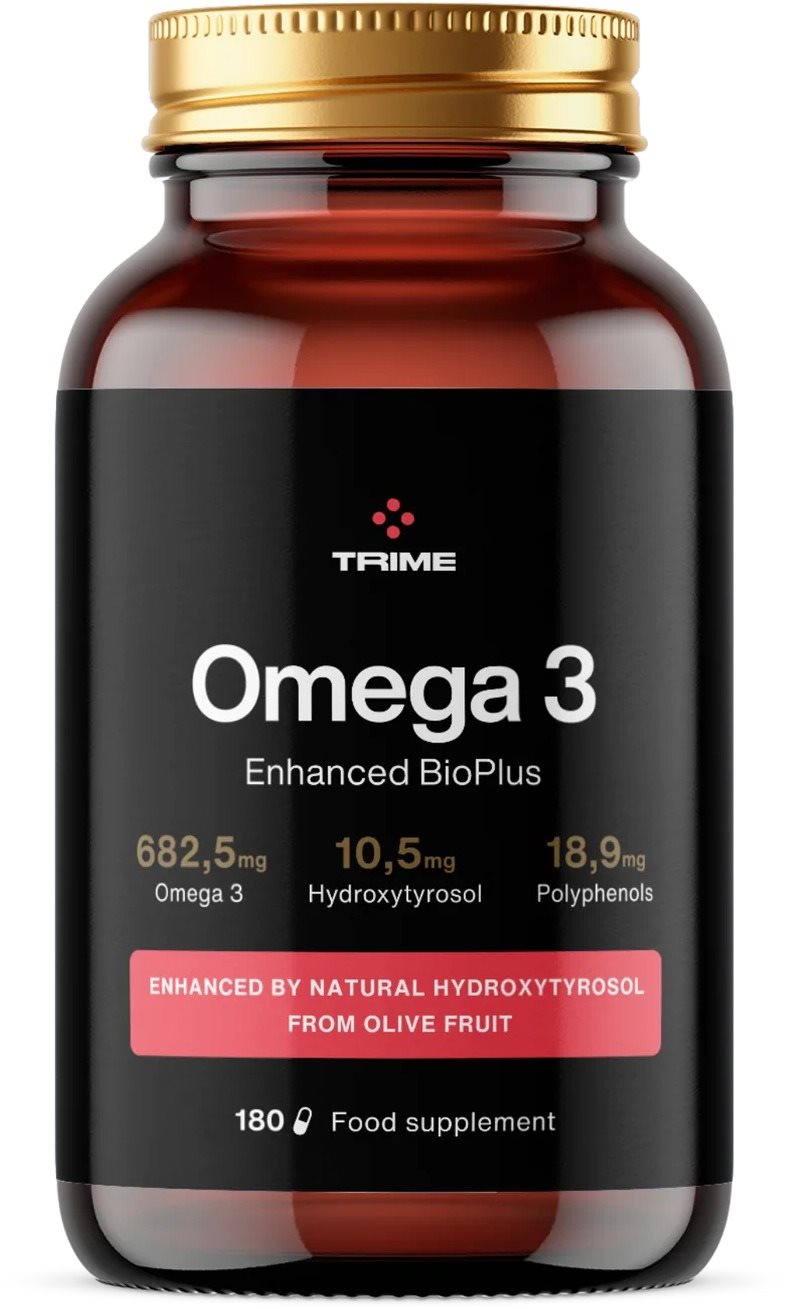 Trime Omega 3, Enhanced BioPlus, 180 kapslí Omega 3