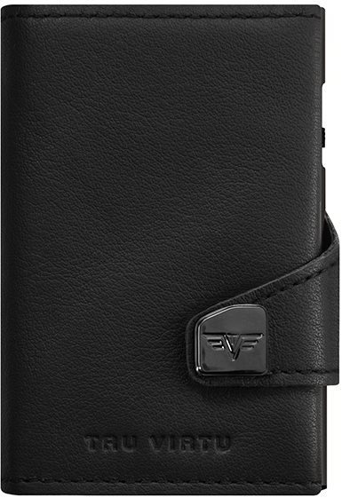 TRU VIRTU Click and Slide TWIN – kožená Nappa Black Peňaženka