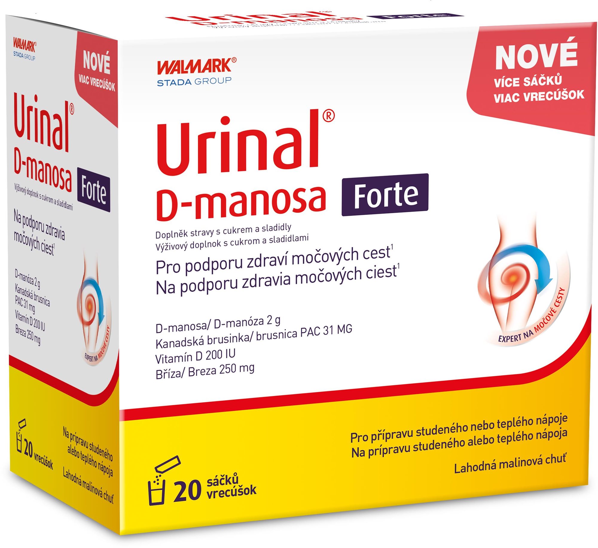 Urinal D-manosa Forte 20 sáčků Doplněk stravy