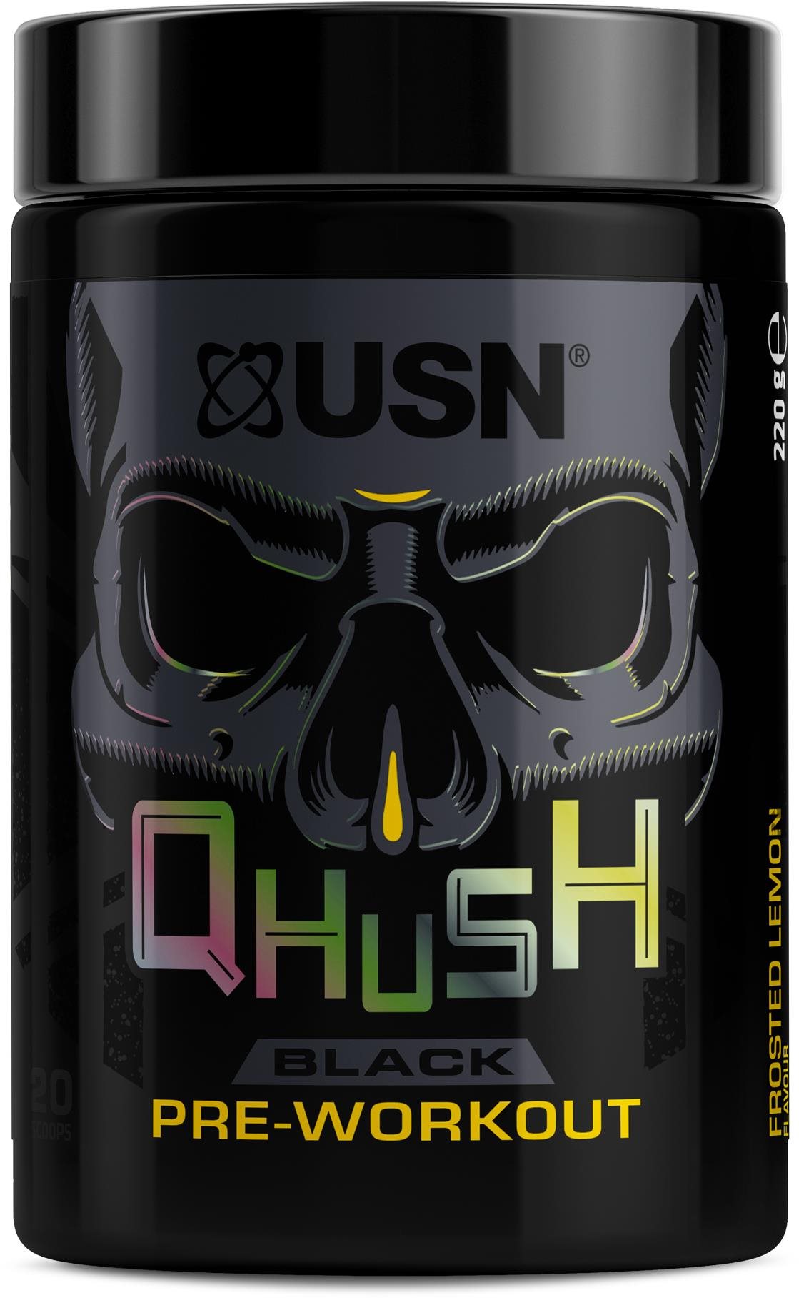 USN Qhush Black 220g, citron Anabolizér