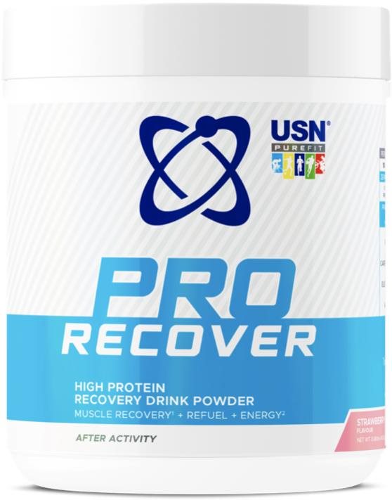 USN PRO Recover 400 g, jahoda Sportovní nápoj