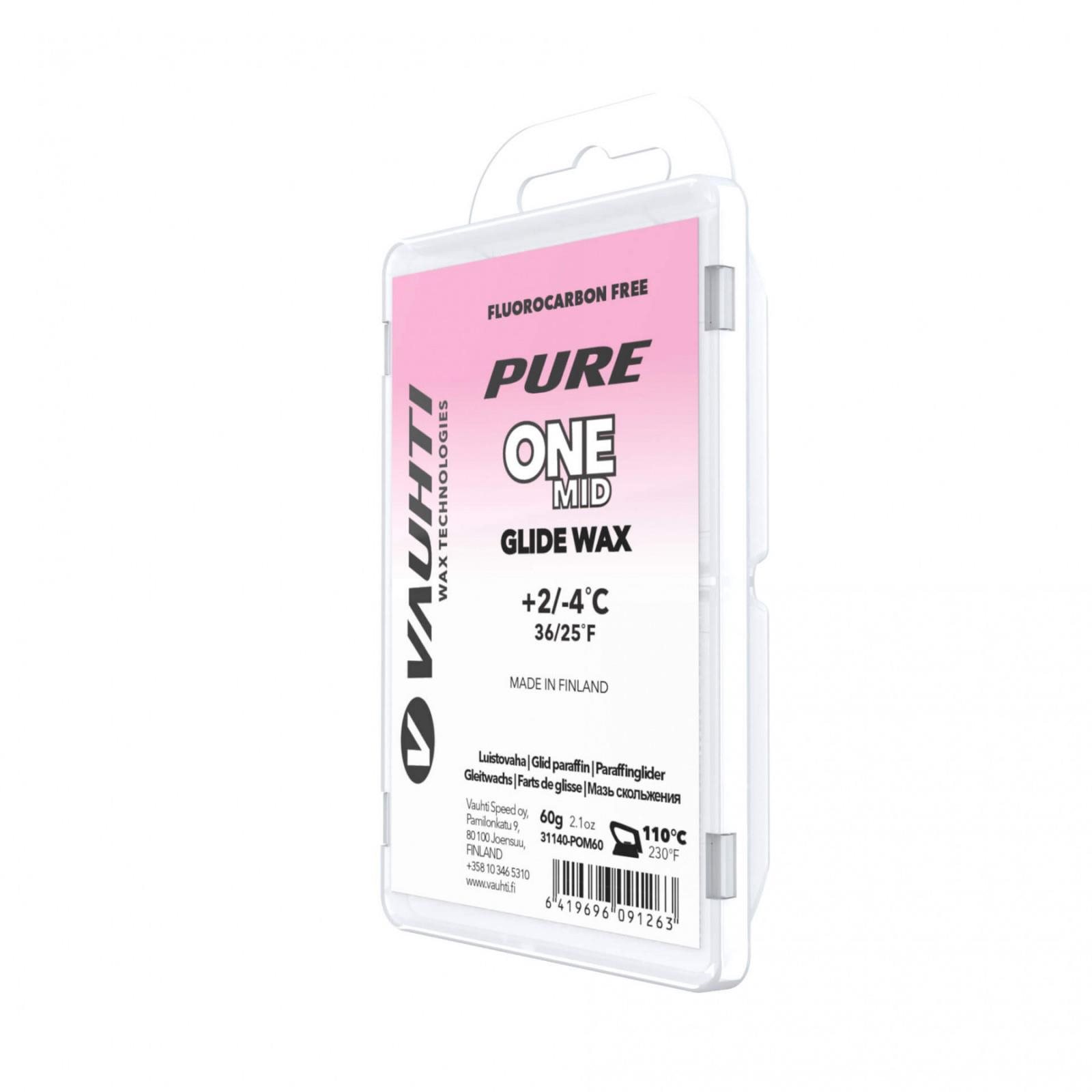 Vauhti Pure One Mid 60 g (+2 °C/-4 °C) Lyžiarsky vosk