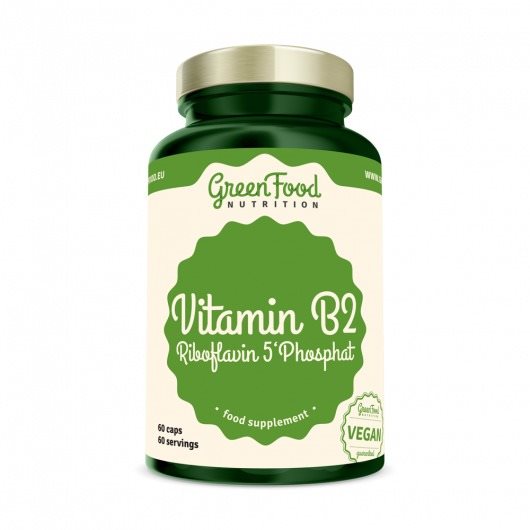 GreenFood Nutrition Vitamin B2 Riboflavin 5'Phosphat 60cps Vitamín B