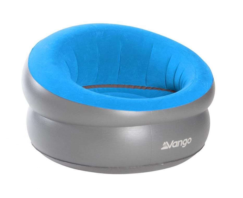 Vango Inflatable Donut Flocked Chair DLX Mykonos Blue Nafukovacie...