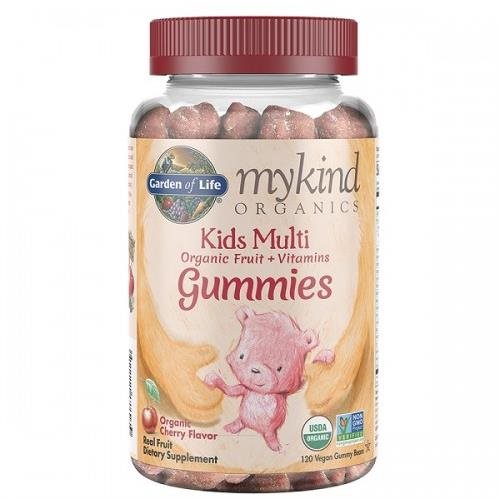 Garden of life Mykind Multivitamín Kids gummy Cherry, čerešňa, 120...