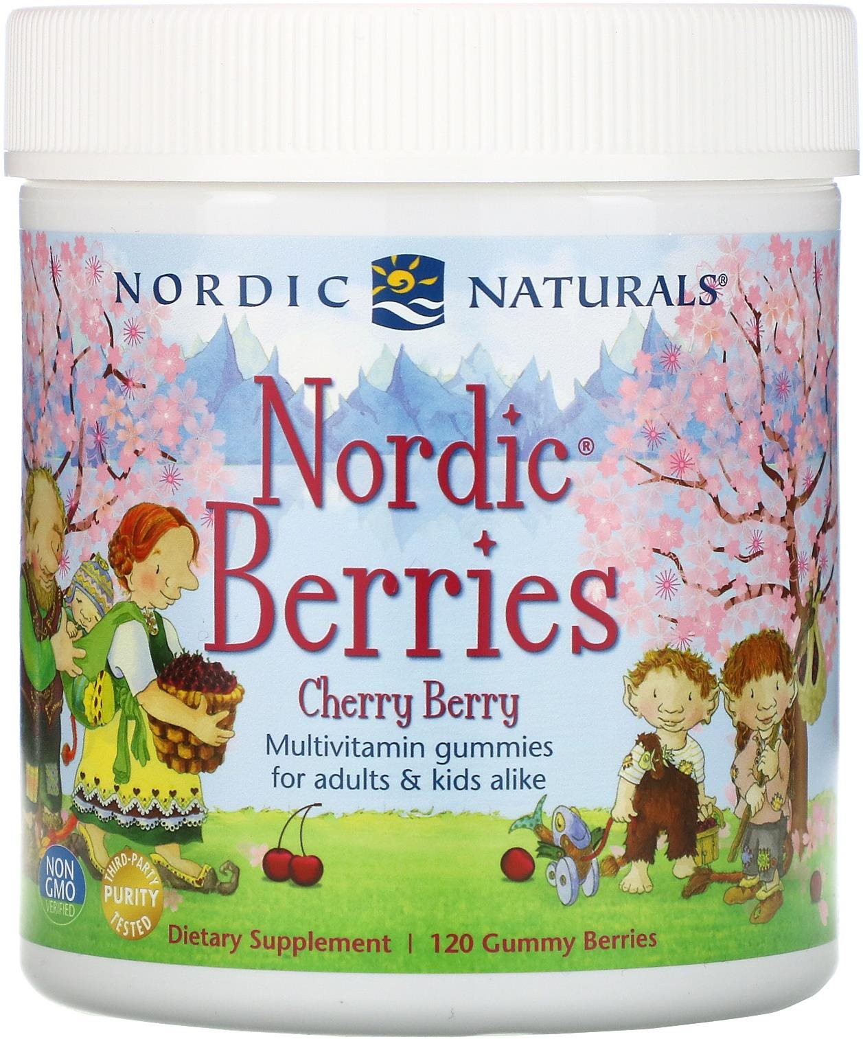 Nordic Naturals Multivitamin pro Děti, třešeň, 120 gumových bonbonů...