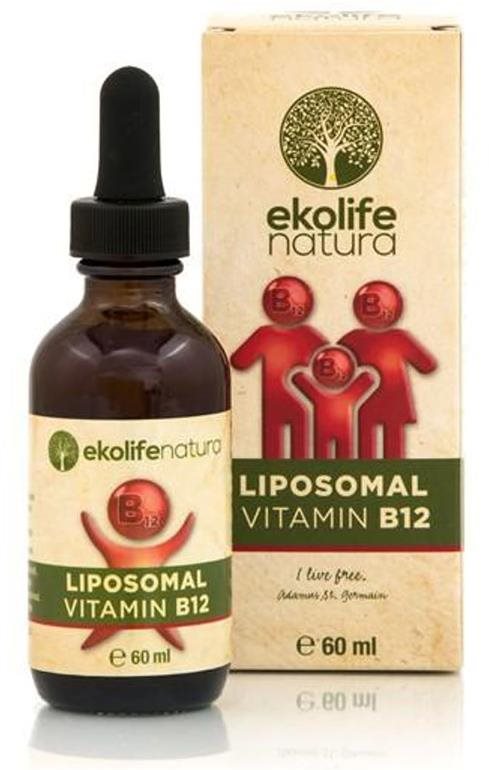 Ekolife Natura Liposomal Vitamin B12 60ml (Lipozomální vitamín B12)...