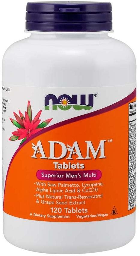 Now® Foods Adam, Multivitamin pro muže, 120 tablet Vitamíny