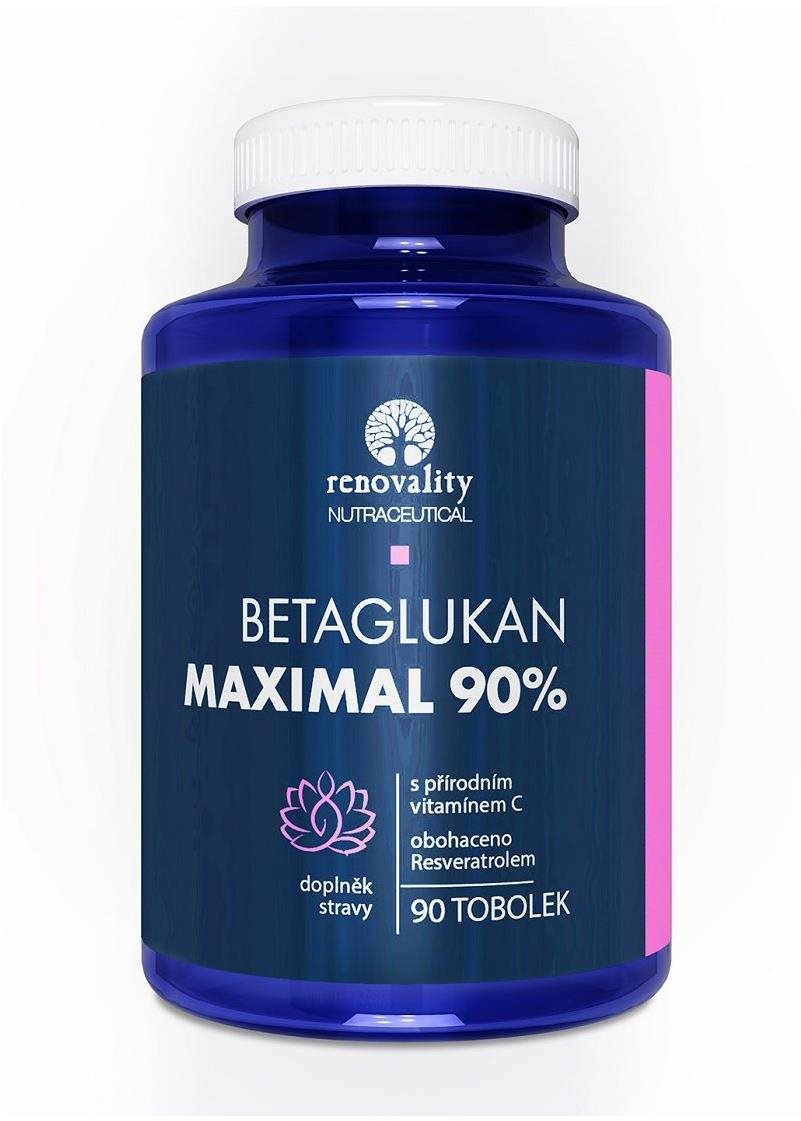 Renovality Betaglukan 90% Maximal s Vitamínem C přírodního původu,...