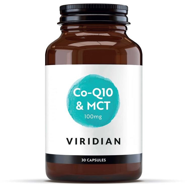 Viridian Co-enzym Q10 with MCT 100mg 30 kapslí Koenzym Q10