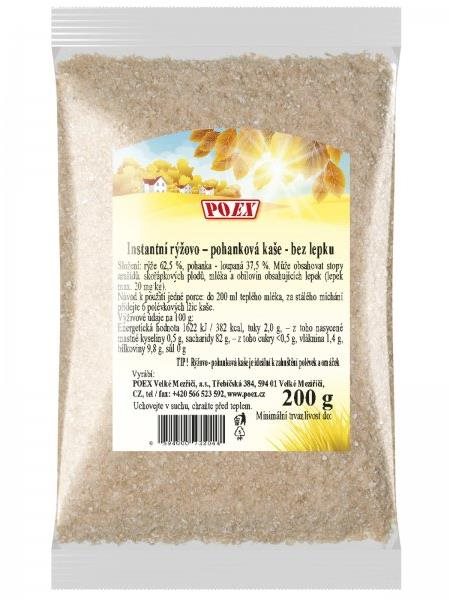Poex Instantní kaše pohanková s rýží 200 g Kaše