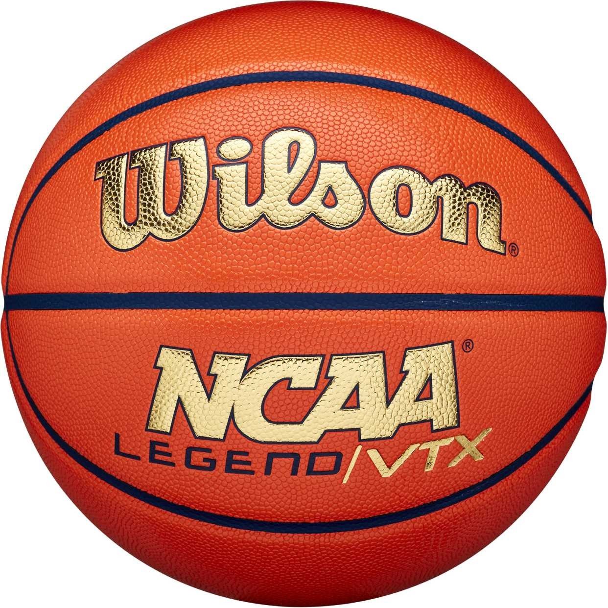 Wilson NCAA LEGEND VTX BSKT Orange/Gold 7 Kosárlabda