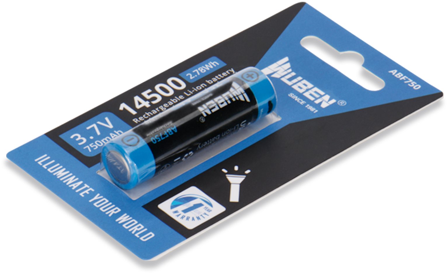 Wuben 14500 ABF750R USB single Akku