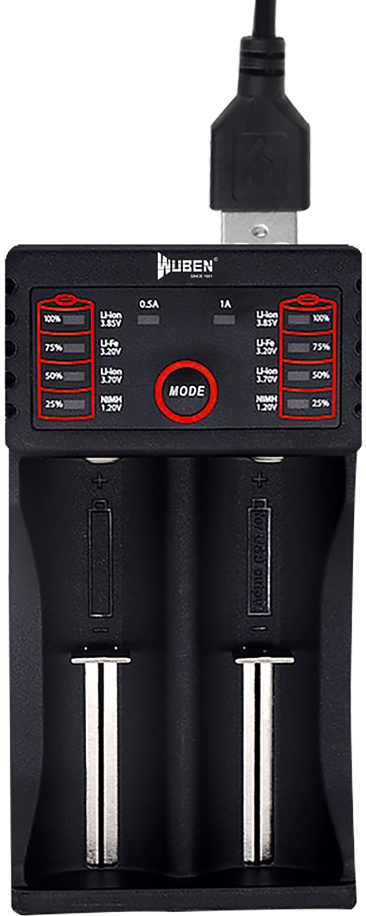 Wuben Two Bay charger Ladegerät
