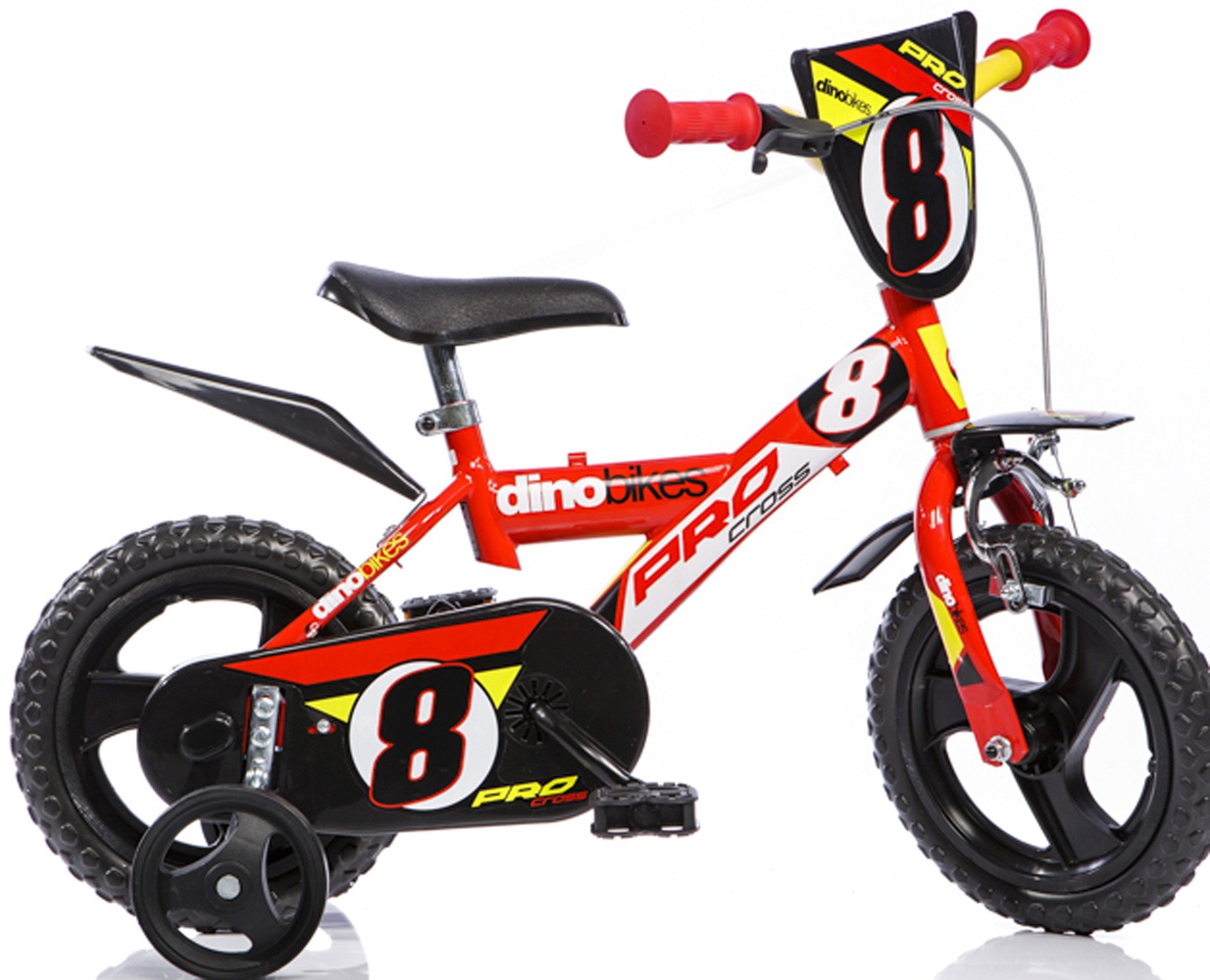 Dino 123GLN červený 12" 2014 Detský bicykel
