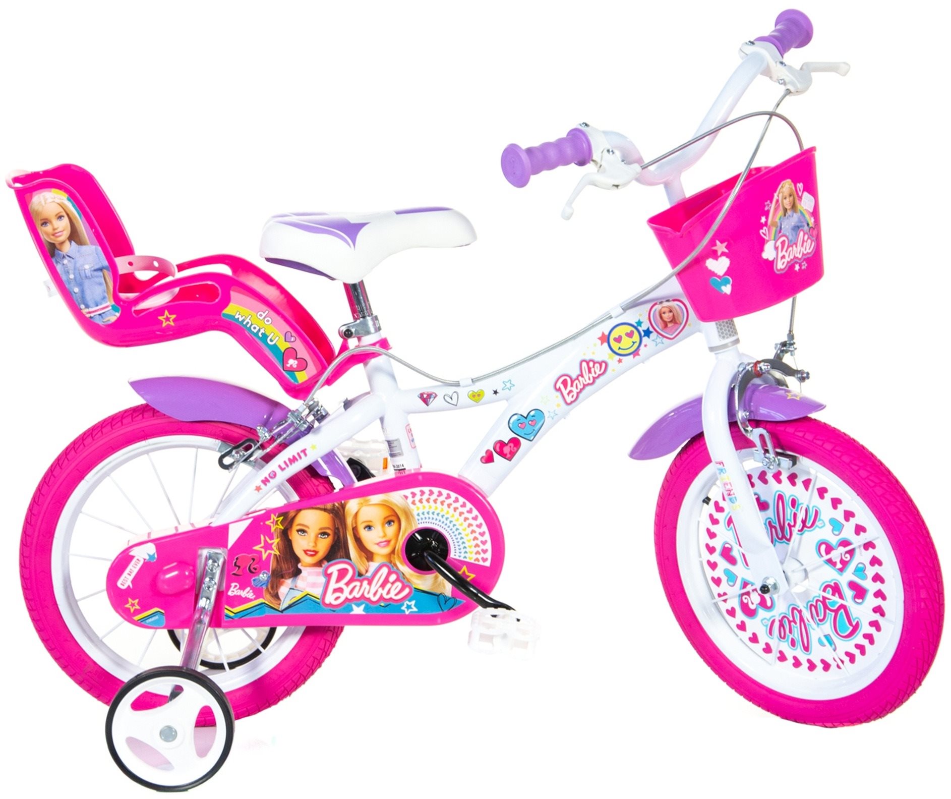 Dino bikes 144GLN BARBIE 14" 2018 Detský bicykel