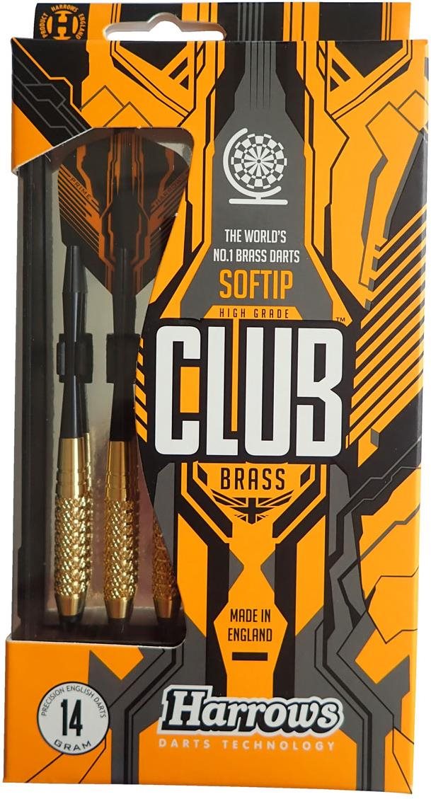 HARROWS SOFT CLUB BRASS - 14 g Šípky