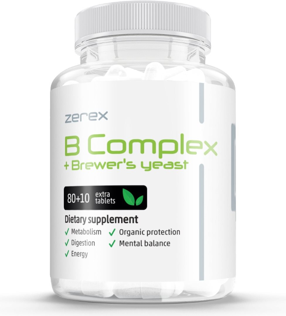 Zerex B-Komplex + Pivovarské kvasnice, 90 kapsúl Vitamín B