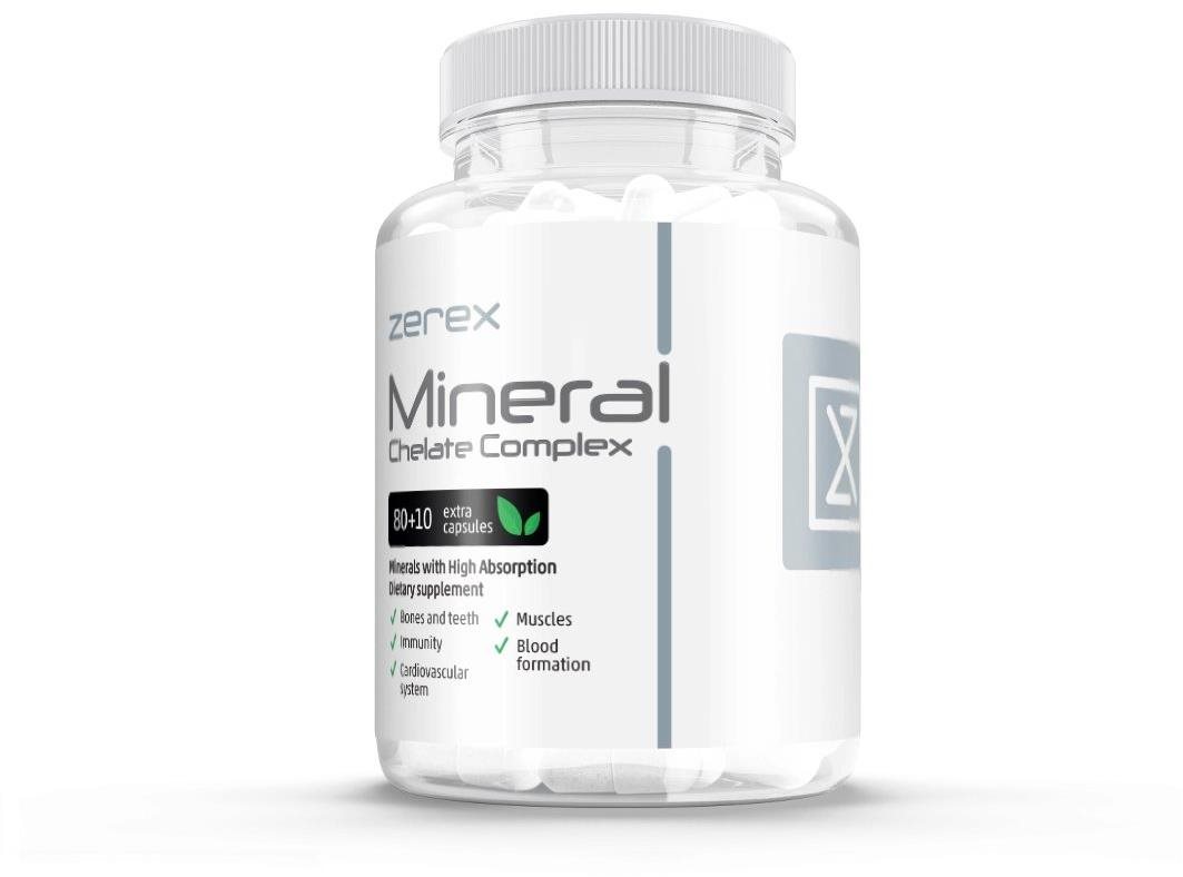 Zerex Mineral Chelát Komplex, 90 tabliet Minerály