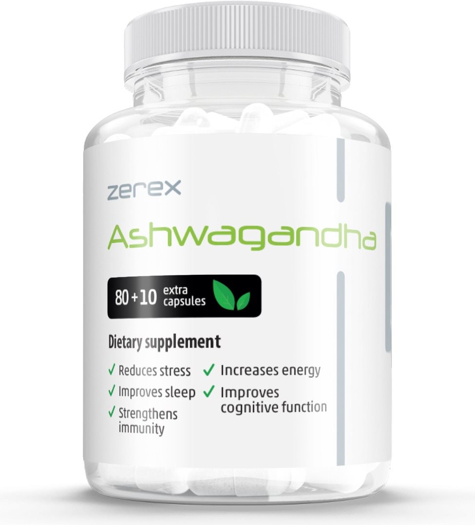 Zerex Ashwagandha, 90 kapsúl Ashwagandha