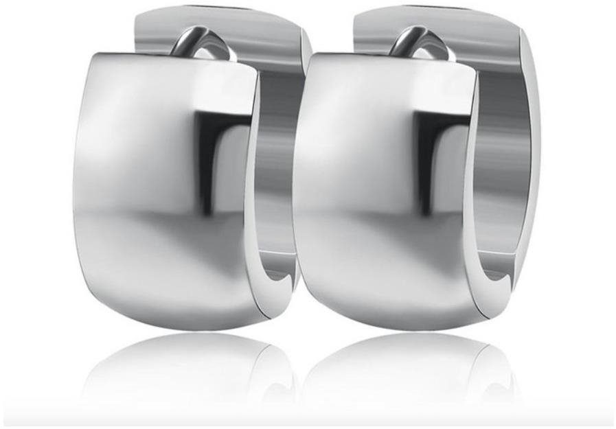 Ewena Náušnice krúžky z chirurgickej ocele 13 mm Náušnice