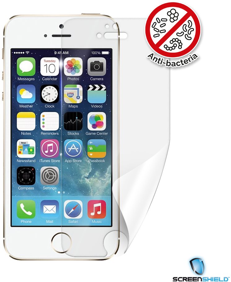 Screenshield Anti-Bacteria APPLE iPhone 5S, Display Protector Film...