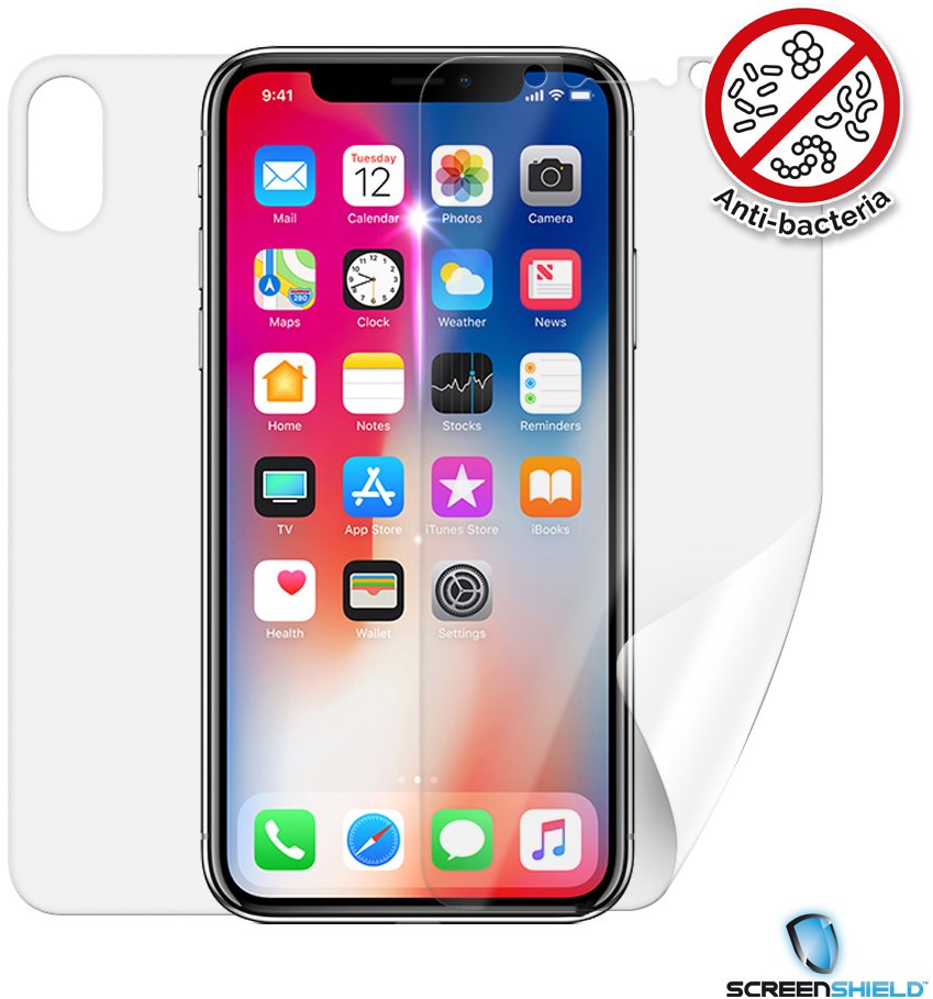 Screenshield Anti-Bacteria APPLE iPhone X, Full Body Protector Film...