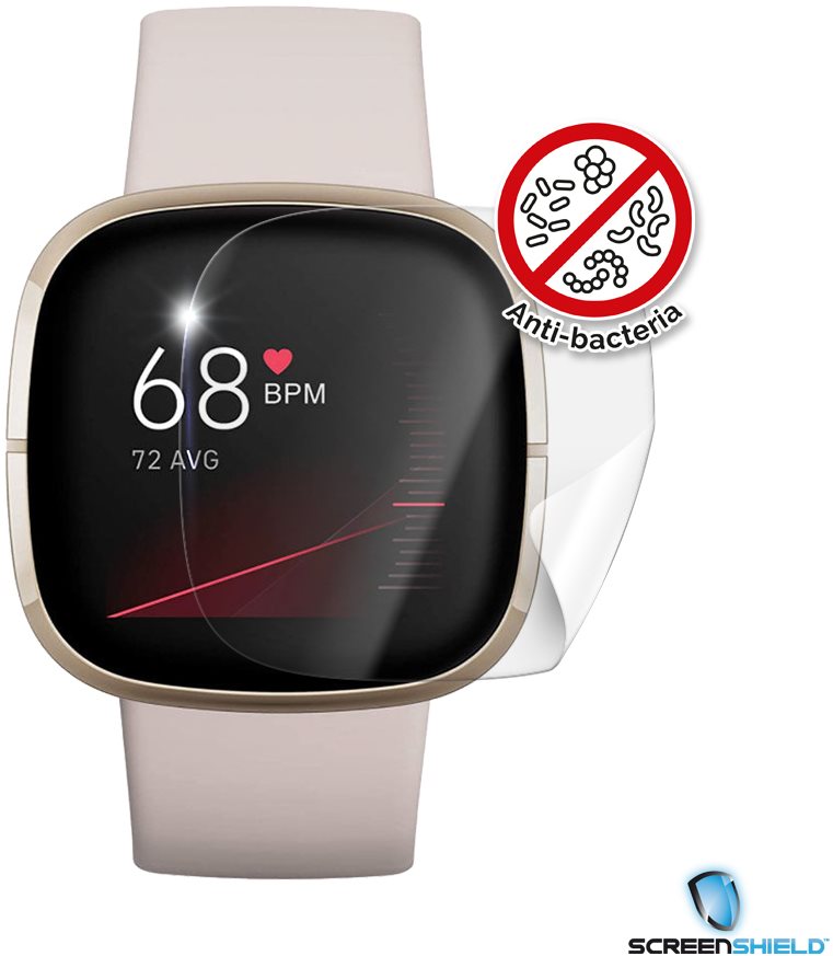 Screenshield Anti-Bacteria FITBIT Sense on Display Film Screen...
