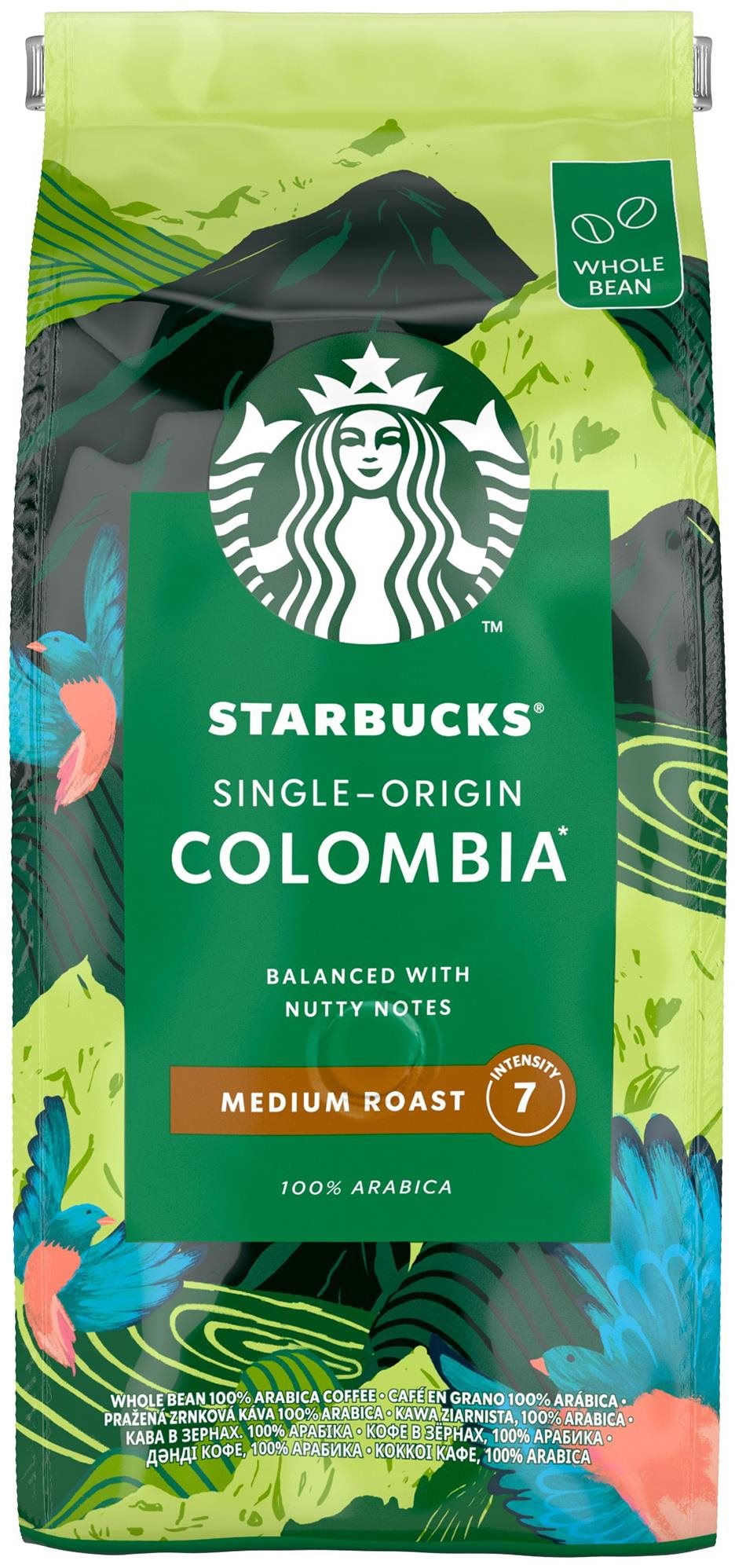 STARBUCKS® Single Origin Colombia Medium Roast, zrnková káva 450 g...