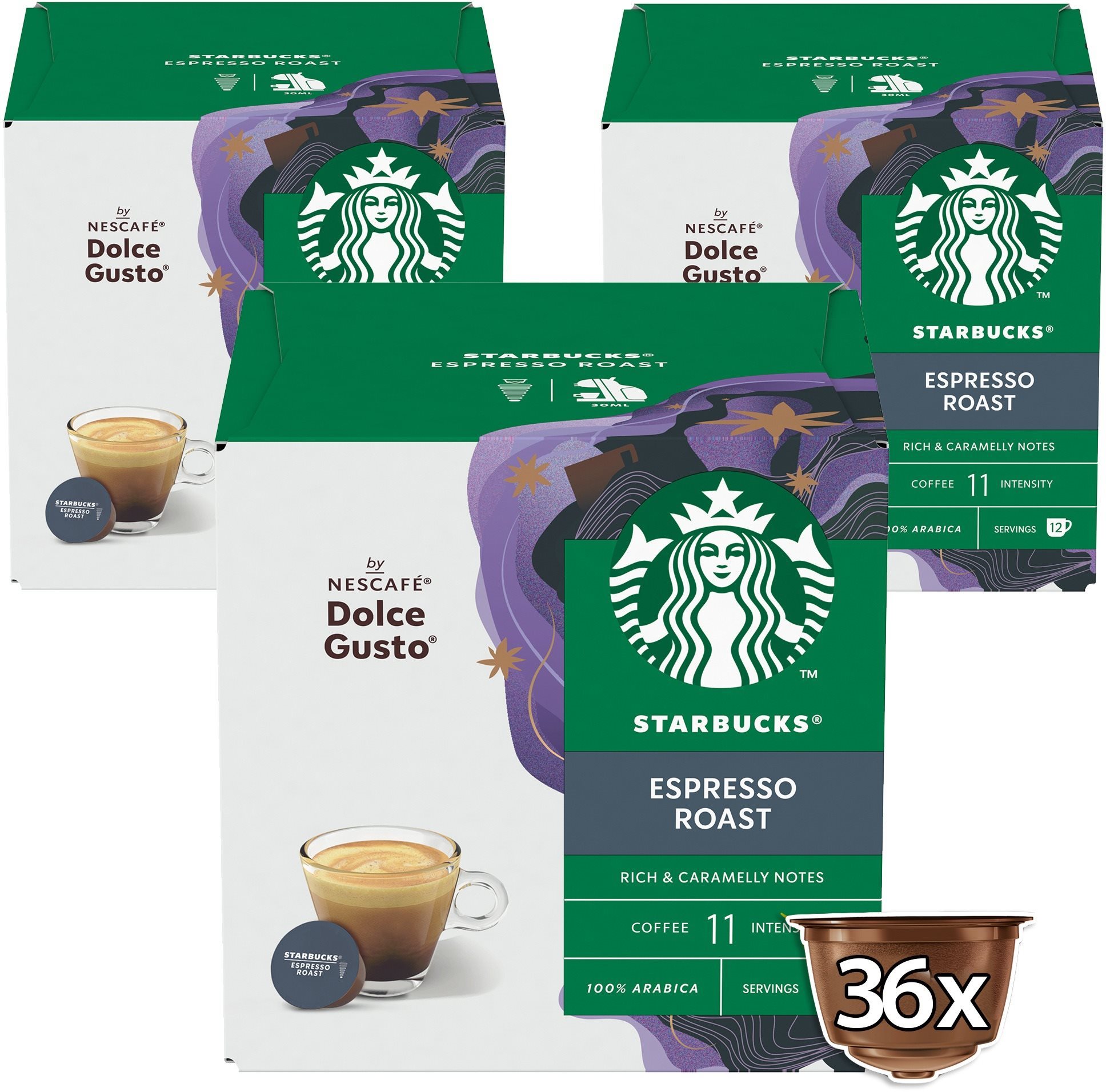 STARBUCKS® Espresso Roast by NESCAFÉ® Dolce Gusto® - 36 kapsúl...