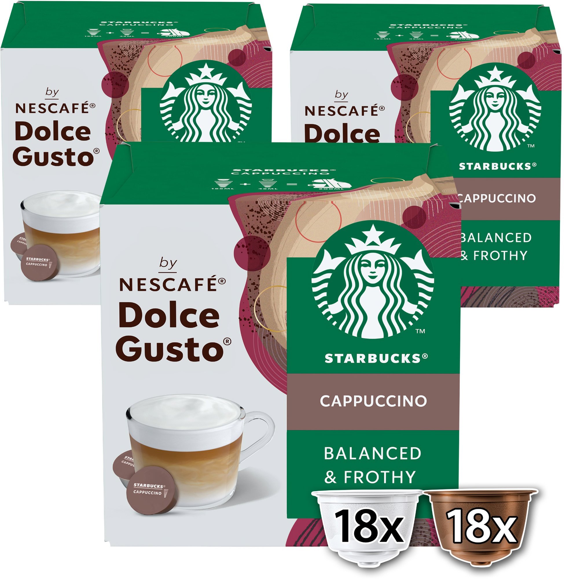STARBUCKS® Cappuccino by NESCAFÉ® Dolce Gusto® - 36 kapsúl (18...