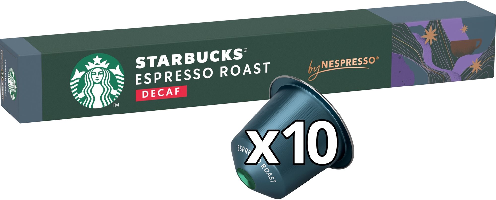 STARBUCKS® Espresso Roast Decaf by NESPRESSO® Dark Roast Kávové...