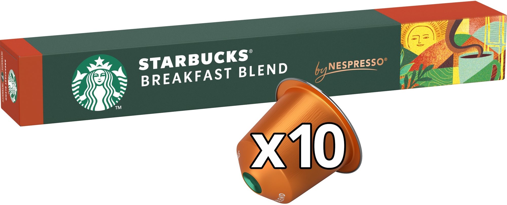 STARBUCKS® Breakfast Blend by NESPRESSO®, Medium Roast kávové...